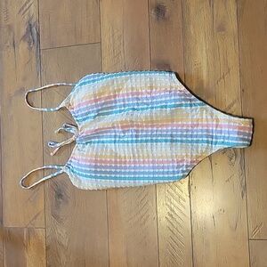 J. Crew sz 8 one piece swimsuit pastels NWT